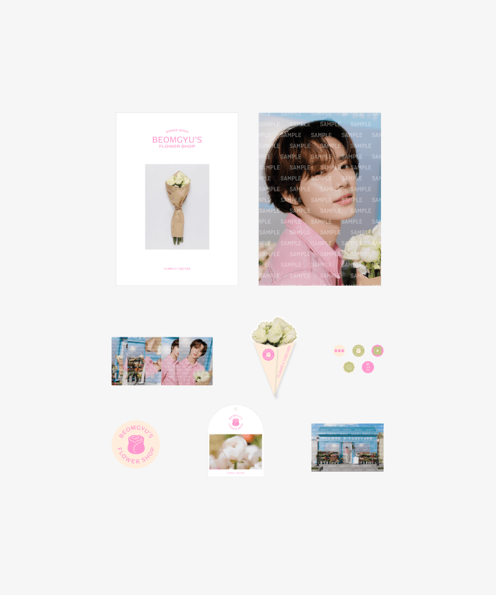 TXT - "Beomgyu's Flower Shop" Official MD (Photo Package, DIY Acrylic Stand, Bracelet) - HALLYUSUPERSTORE