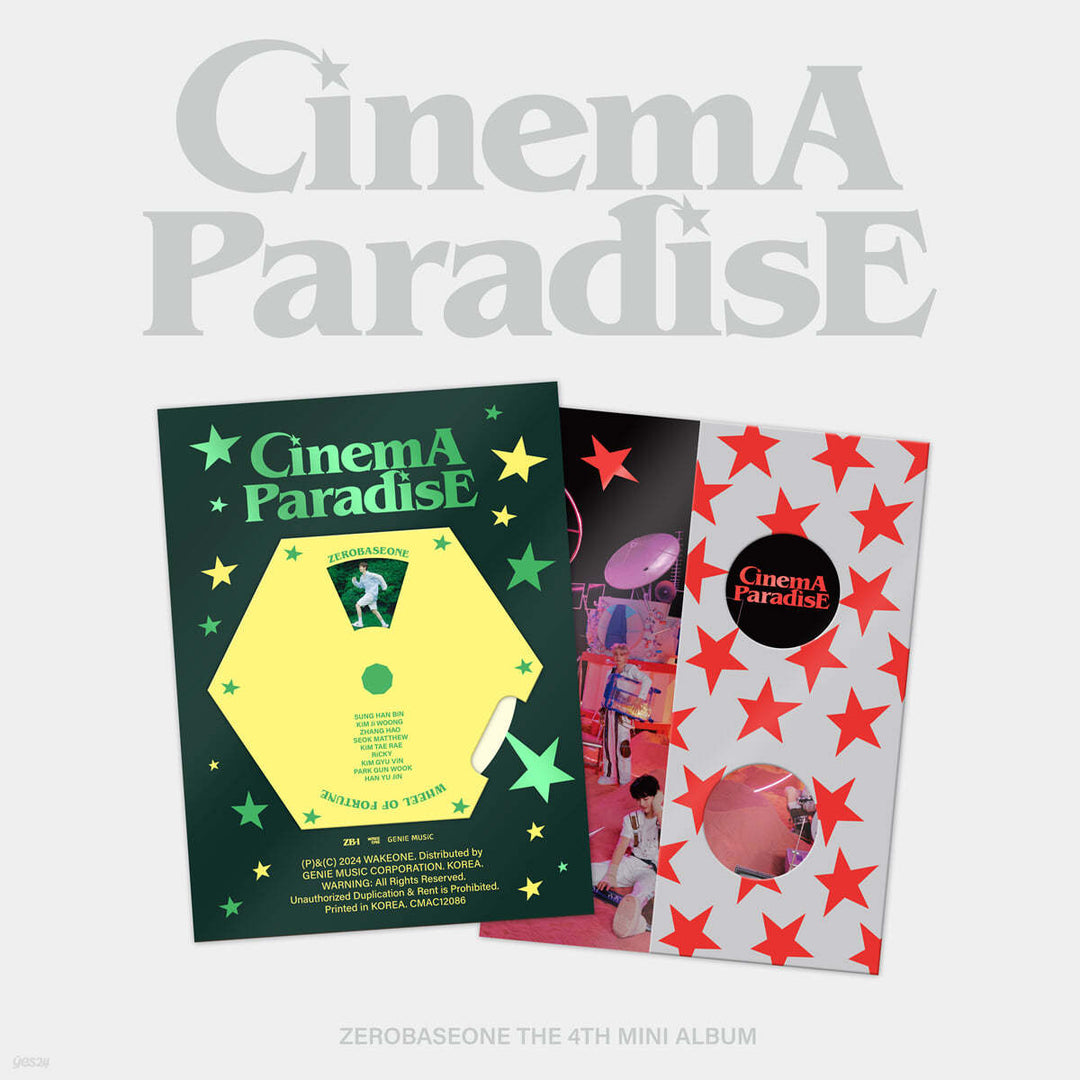 ZEROBASEONE - 4th Mini "CINEMA PARADISE" (Random / Set) - HALLYUSUPERSTORE