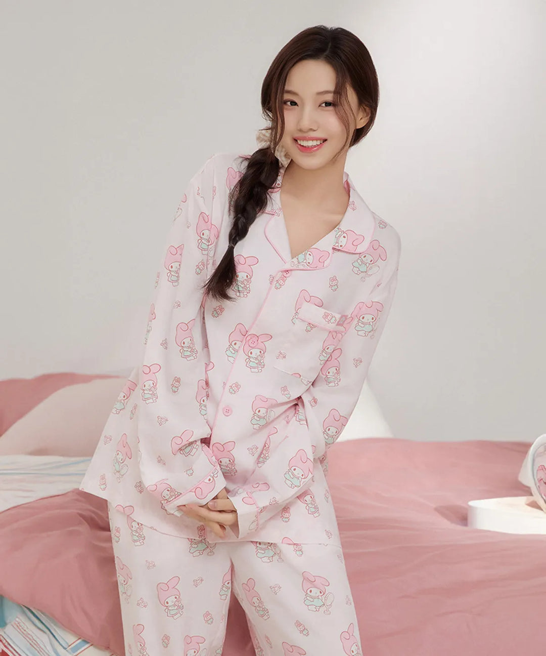 ** Sanrio - nogon nogon L/S Pajamas pink