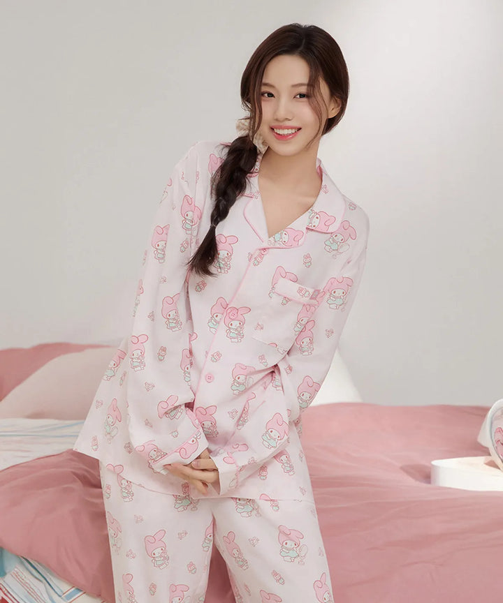 ** Sanrio - nogon nogon L/S Pajamas pink