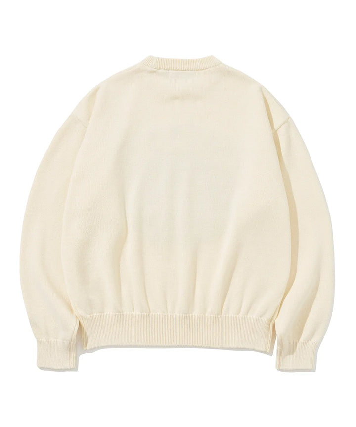 **QWER -Siyeon Let's love donut round knit IVORY