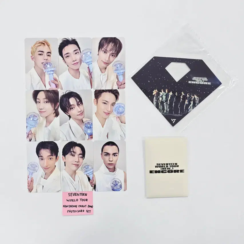 SEVENTEEN - World Tour NEW ENCORE CARAT ZONE Photocard Set (9ea SEVENTEEN - World Tour NEW ENCORE CARAT ZONE Photocard Set (9ea