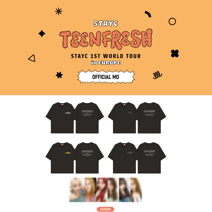 StayC - "TeenFresh" StayC 1st World Tour in Europe Official MD [Tour T-Shirt + Random Photocard 1ea]