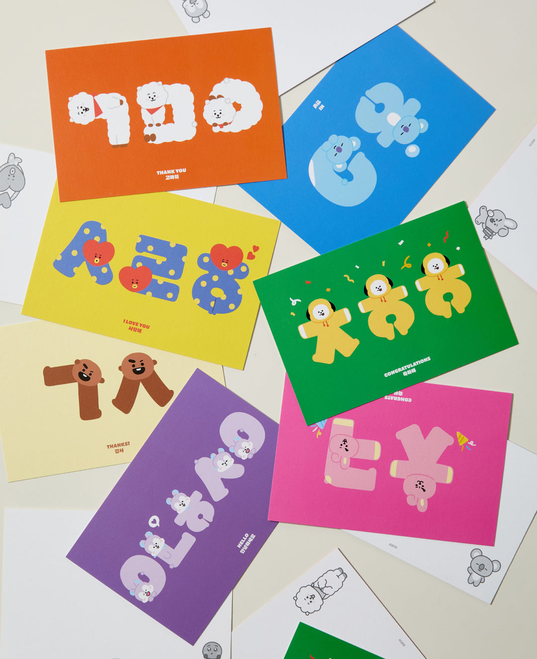 ** BT21 -Suvenir Korean Postcards