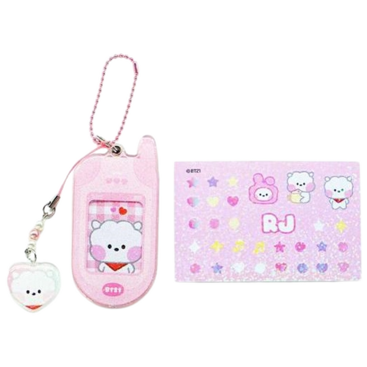 BT21 - Minini Retro Phone Keyring (Choose Member) - HALLYUSUPERSTORE
