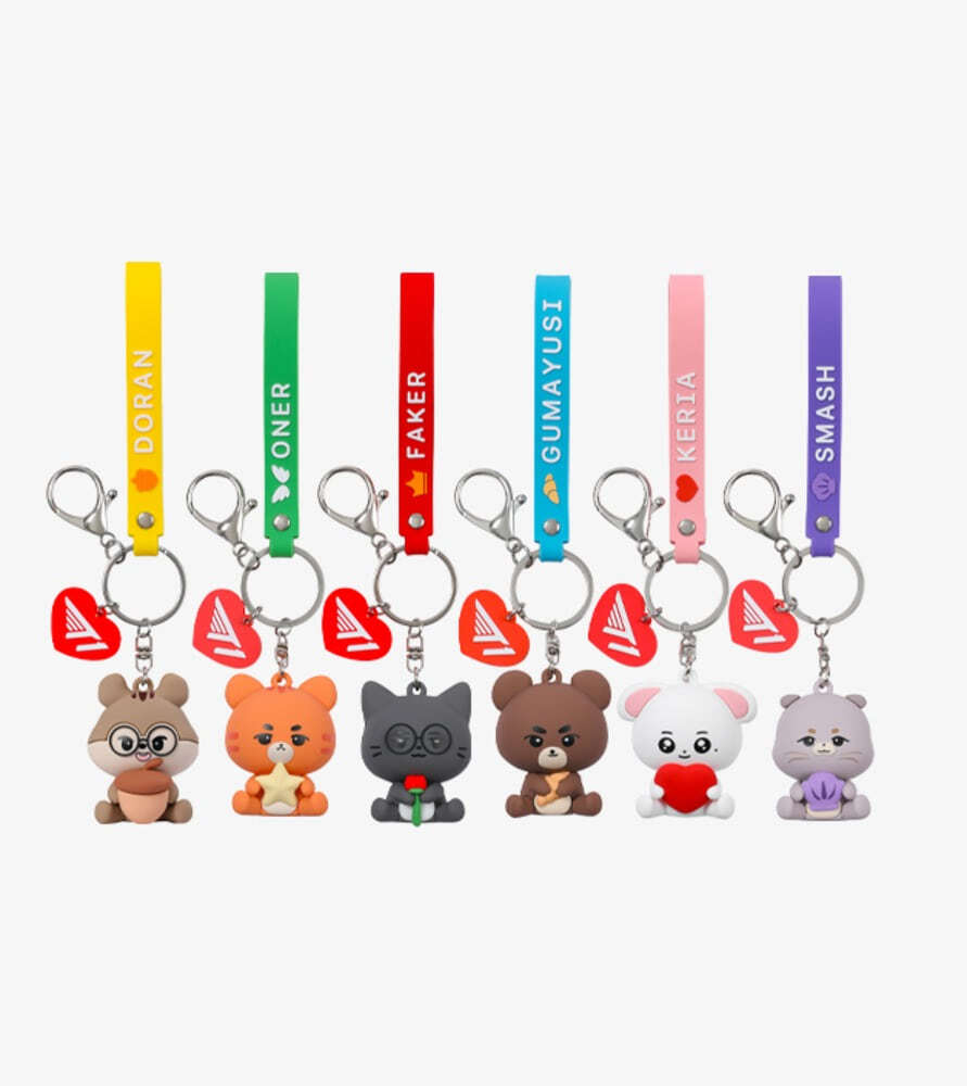 T1 KAKAO KERIA FAKER ONER GUMAYUSI キーリング Pre-Order] T1 - T1 Animal Friends Figure Keychain – HALLYUSUPERSTORE