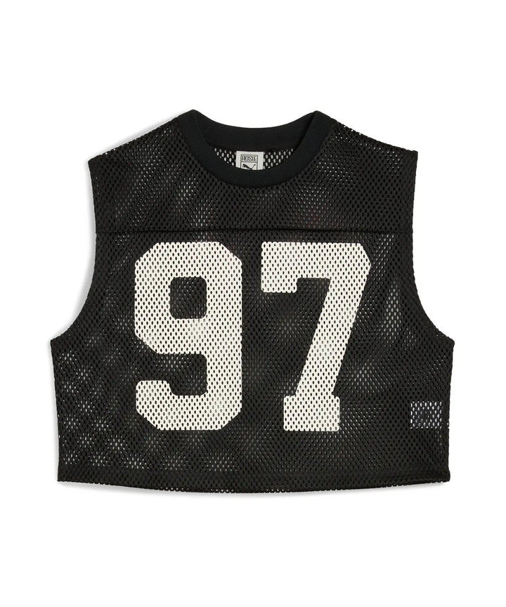 ** ROSE X PUMA - Puma x Rose Relaxed Mesh Top - Black / 633804-01