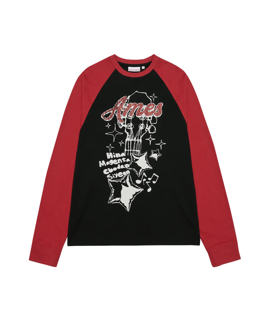 **QWER -Ames-Worldwide QWER GUITAR LS TEE BLACK
