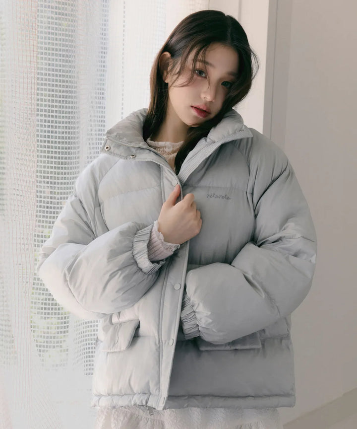 ** JANG WONYOUNG Pick (of IVE) - RAGLAN WELLON PADDING GRAY