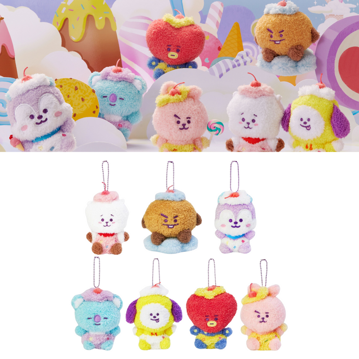 BT21 - On the Cloud Doll Keyring (Choose Member) - HALLYUSUPERSTORE