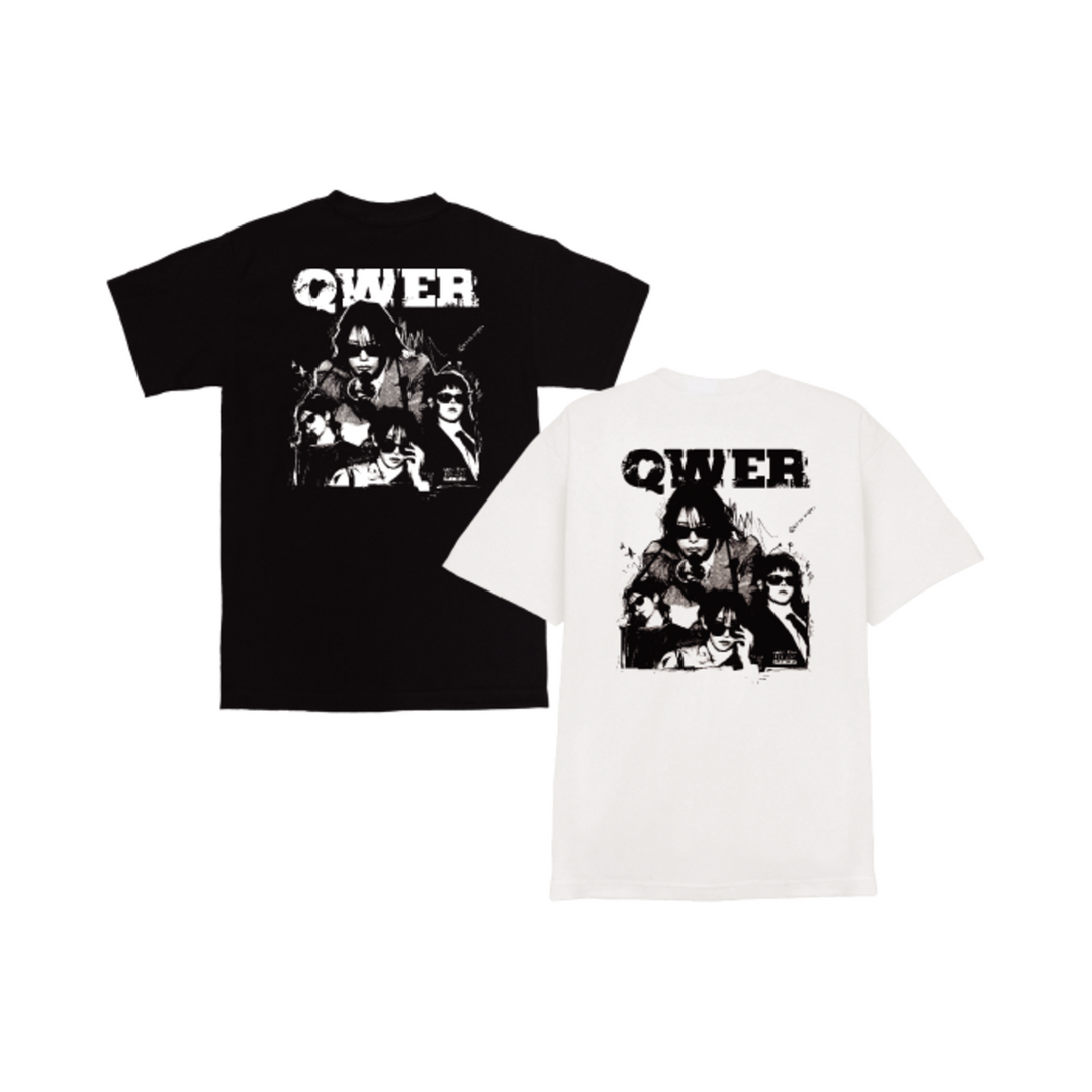 **QWER "Algorithm's Blossom" - T-SHIRT (WHITE, BLACK)