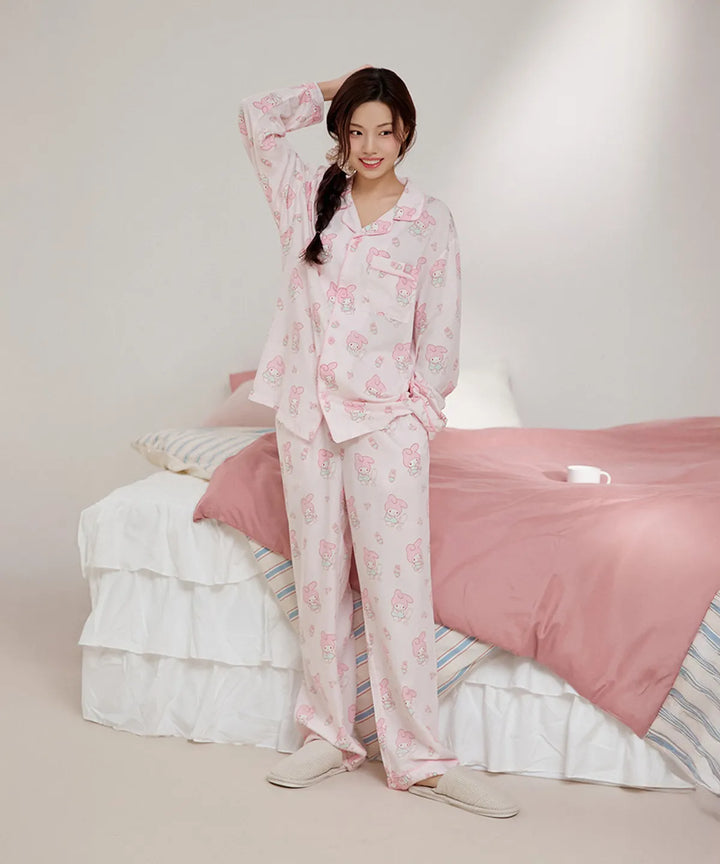 ** Sanrio - nogon nogon L/S Pajamas pink