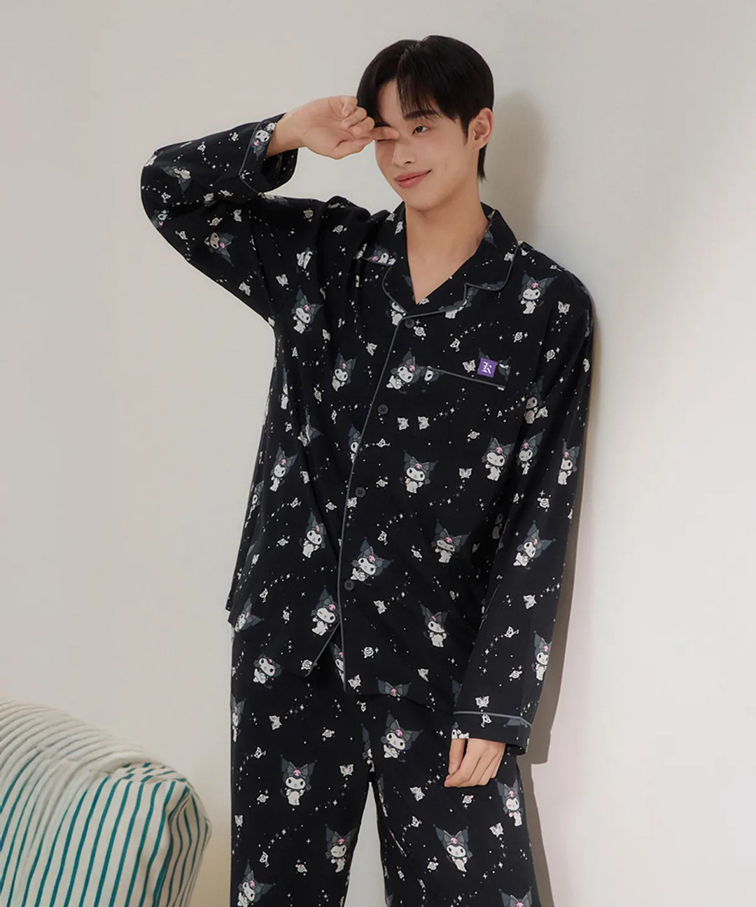 ** Sanrio - nogon nogon L/S Pajamas black