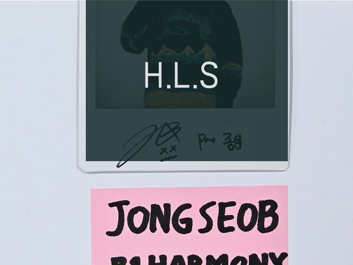 Jong Seob (Of P1Harmony) '때깔 (Killin' It)' - Hand Autographed(Signed) Polaroid [24.3.26]