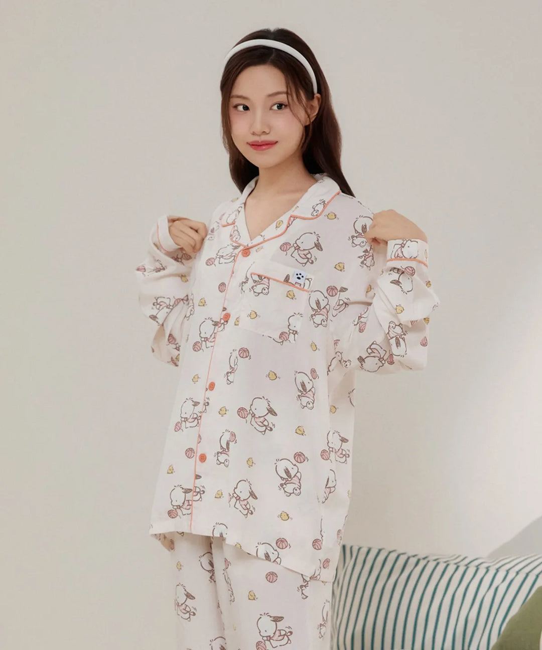 ** Sanrio - nogon nogon L/S Pajamas beige