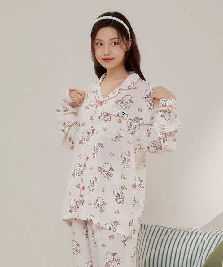 ** Sanrio - nogon nogon L/S Pajamas beige