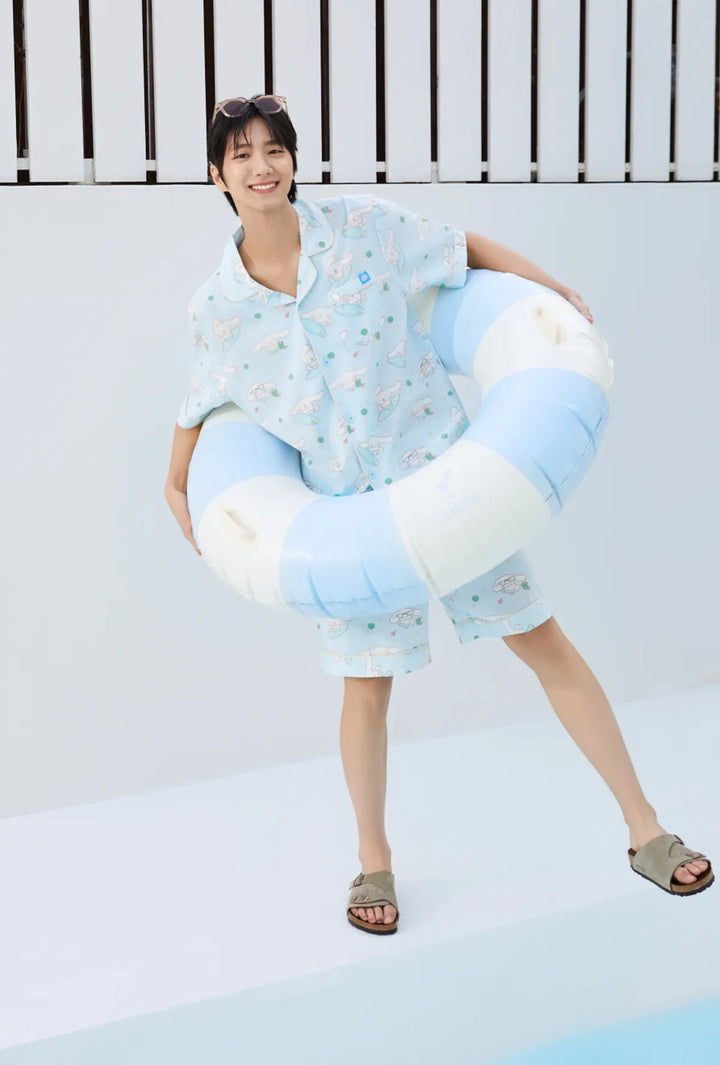 ** Sanrio - nogon nogon L/S Pajamas light blue