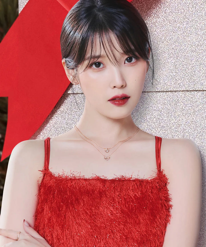 ** IU PICK - jestina ETER HEART  Necklace & Earrings (custom-made)