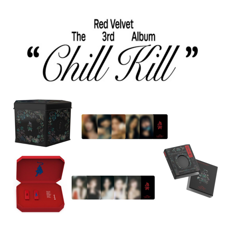 Red Velvet - [White] Chill Kill Official MD (Tin Case, Memory Collcet Book, Stamp Package)