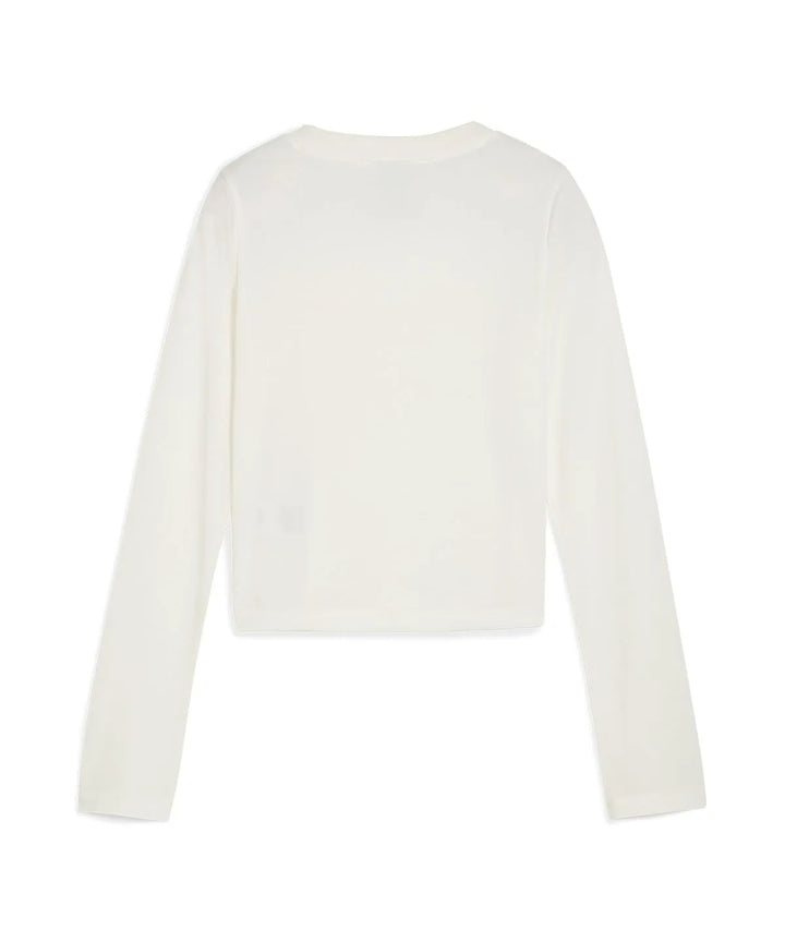 ** ROSE X PUMA - Puma x Rose Slim Long Sleeve T-Shirt - Warm White / 633805-77