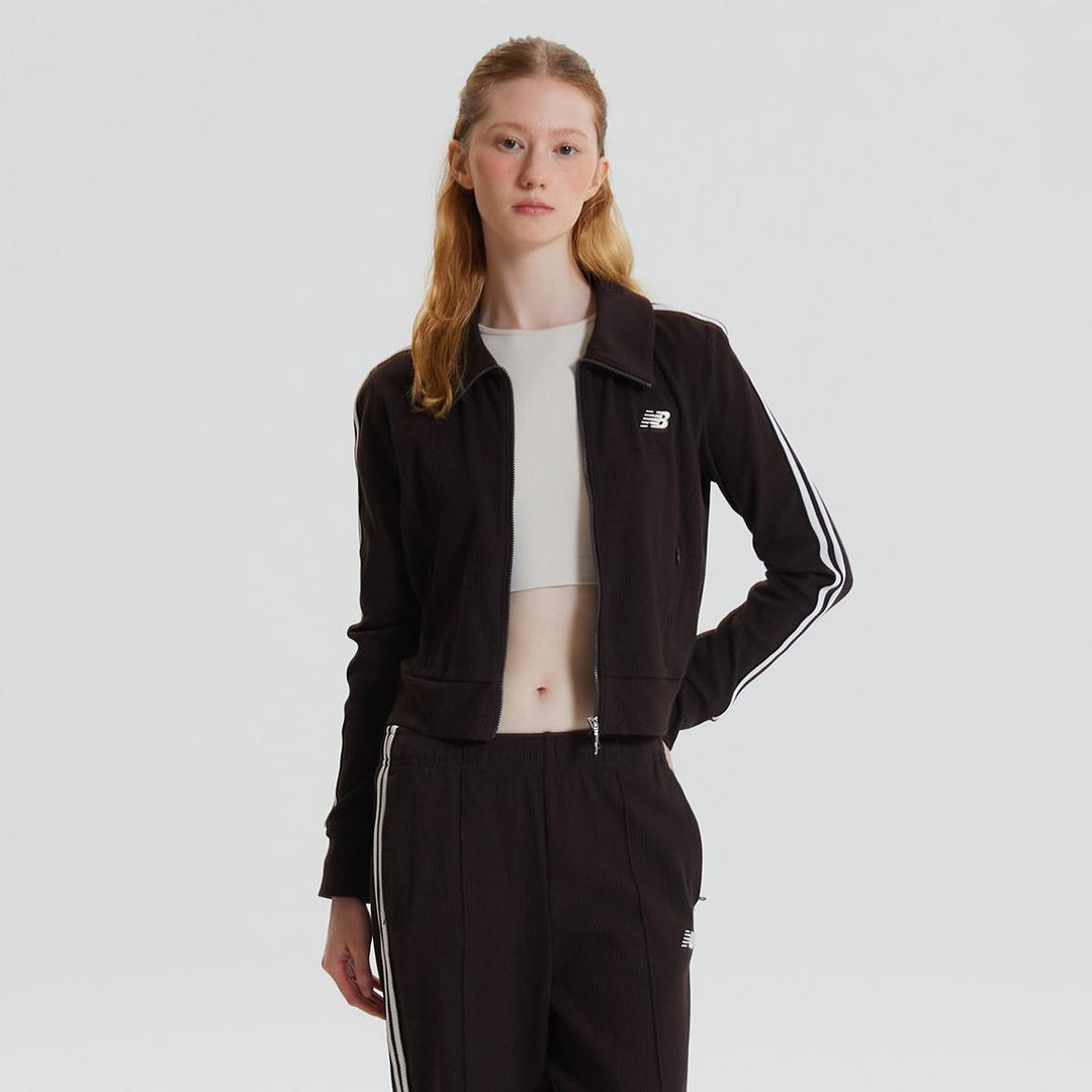** New Balance Korea - WOMEN Track Ribbed Zip-Up (SLIM FIT)