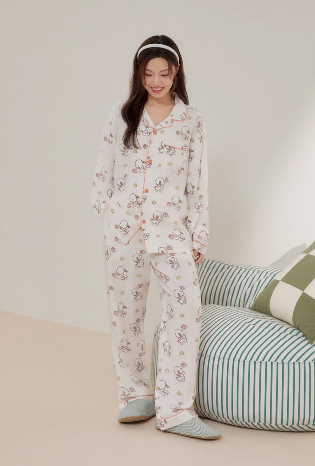 ** Sanrio - nogon nogon L/S Pajamas beige