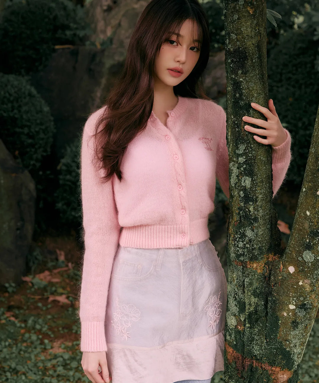 ** JANG WONYOUNG Pick (of IVE) - MOHAIR WOOL BLENDED CARDIGA