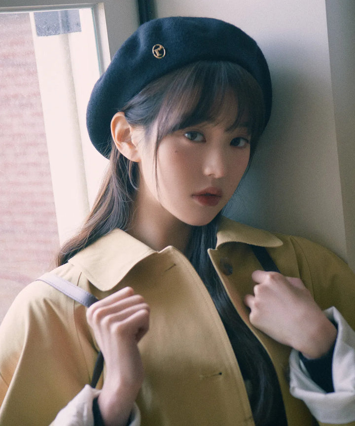 ** JANG WONYOUNG Pick (of IVE) - HALF TRENCH COAT BEIGE