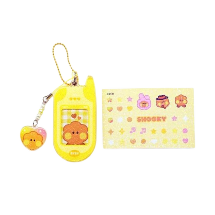 BT21 - Minini Retro Phone Keyring (Choose Member) - HALLYUSUPERSTORE