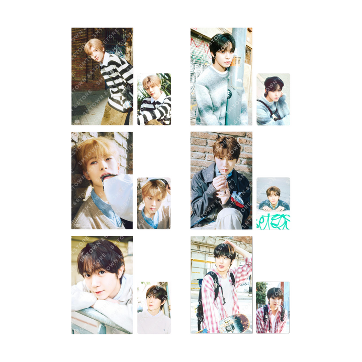 NCT Wish - "Wish Station" Official MD (4x6 Photo, Postcard + Hologram Photocard) - HALLYUSUPERSTORE