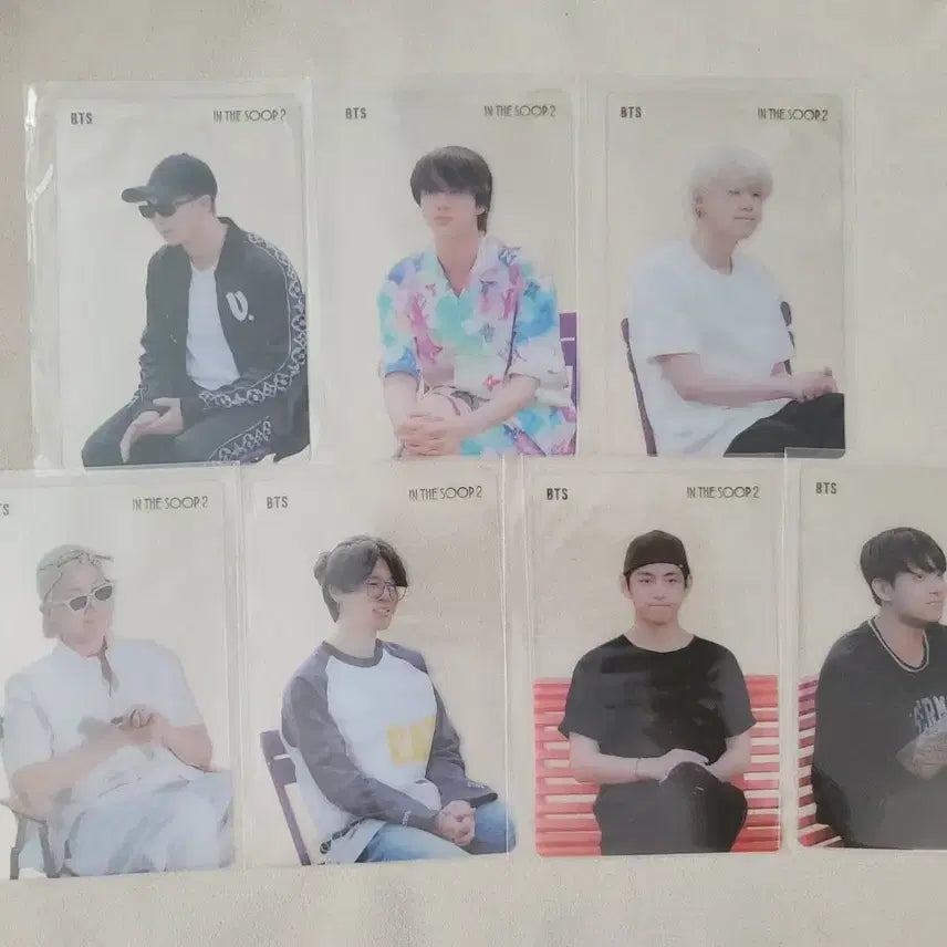 BTS 방탄소년단 인더숲 일괄 포토카드 투명 포카