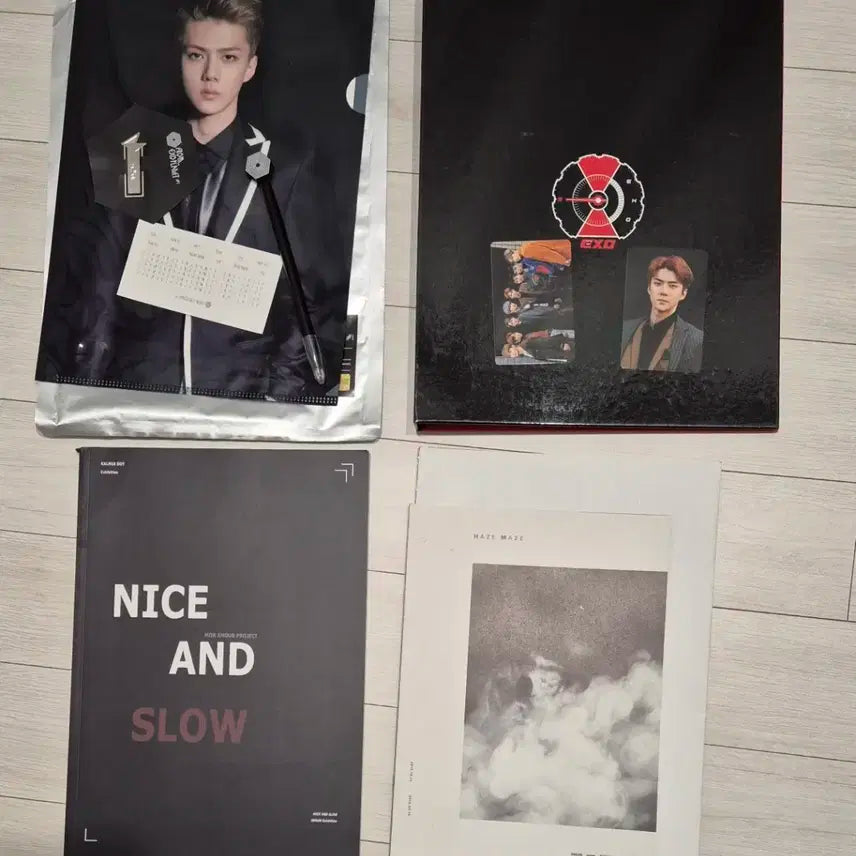 엑소 세훈 스테이셔너리 세트템포 바인더비공식굿즈