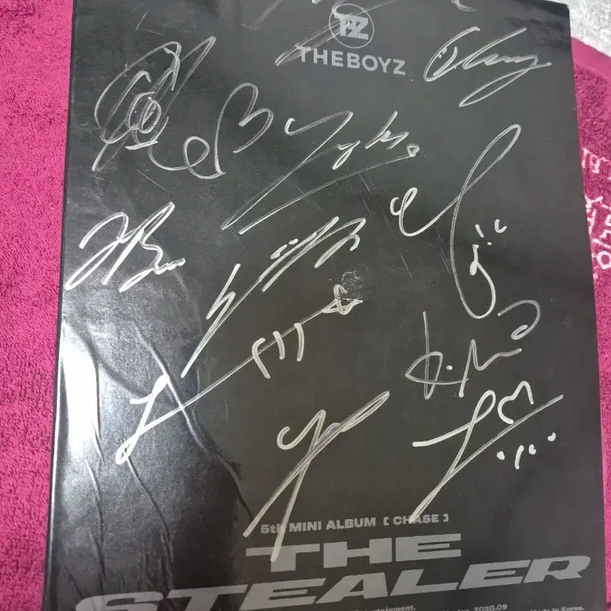 더보이즈 미니5집 음반시디 사인반