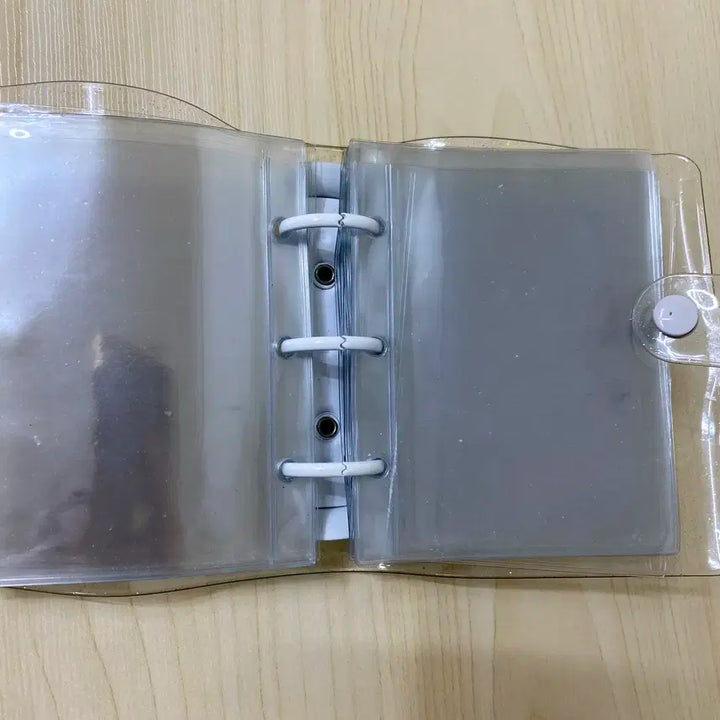 화이트 반짝이 3공 포카 바인더