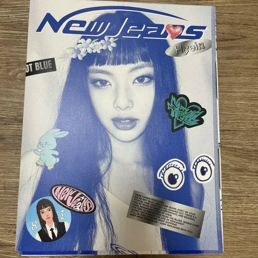 뉴진스 혜인 블루북 개봉 앨범 양도 판매 포카, cd 없음 njz