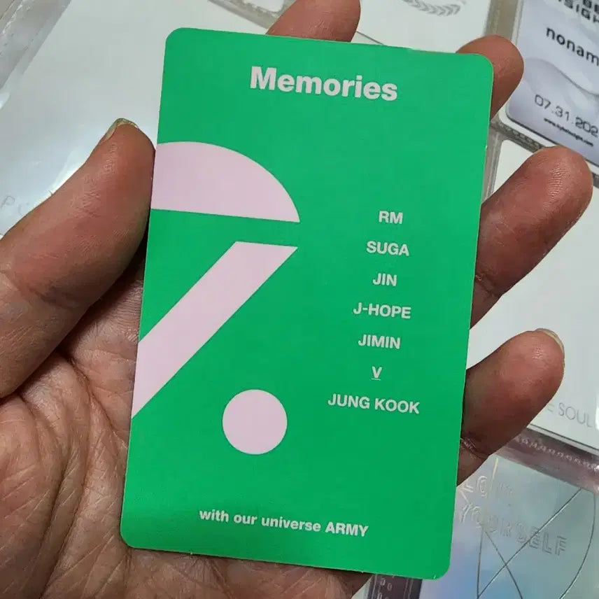 방탄 bts 2020메모리즈 블루레이 뷔 태형 포카