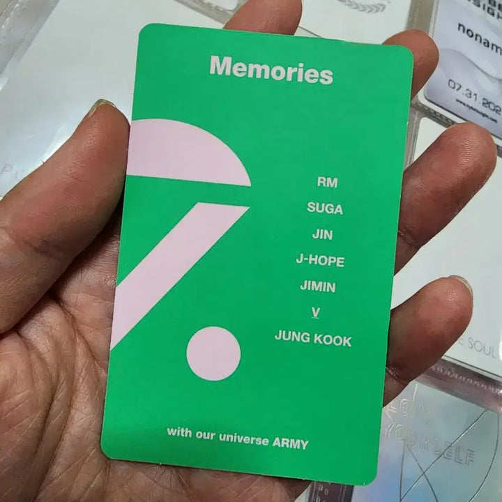 방탄 bts 2020메모리즈 블루레이 뷔 태형 포카