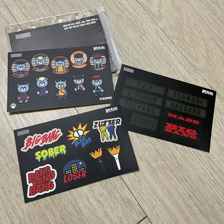 빅뱅 콘서트 공식 굿즈 스티커 세트