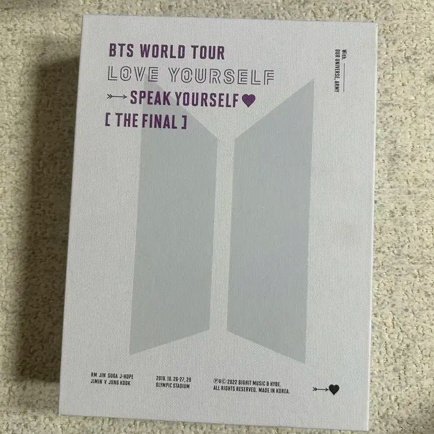 방탄 러브유어셀프 월드투어 더 파이널