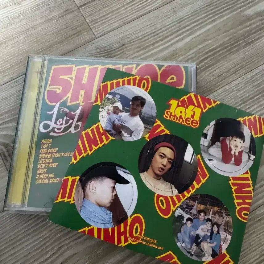 샤이니 원옵원 앨범 +민호 딱지