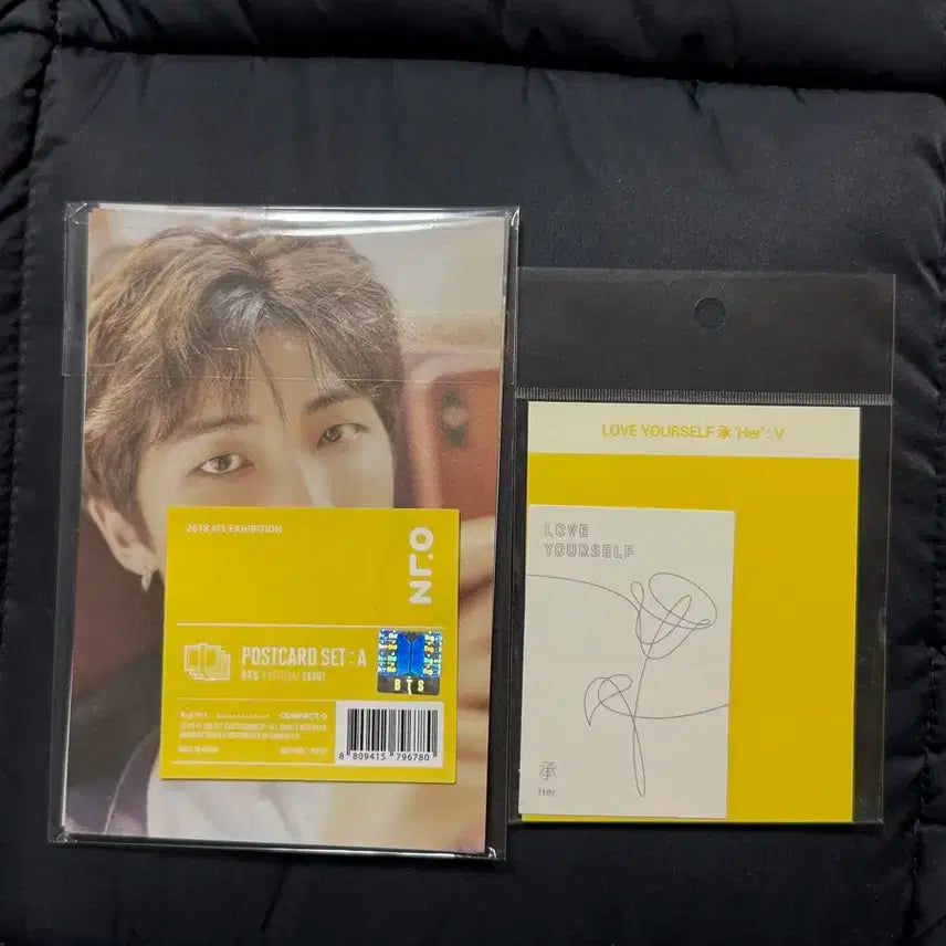 방탄 오늘 전시회 엽서세트 럽셀 허 스티커