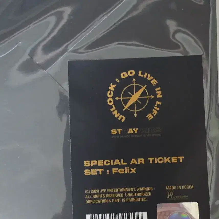 スキズ　Straykids UNLOCK フィリックス ARチケットセット BUNJANG] Stray Kids straykids Felix Unlock AR Ticket