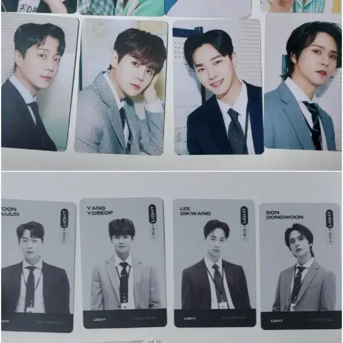 하이라이트 3기 팬클럽 키트 윤두준 양요섭 이기광 손동운 포토카드 사원증