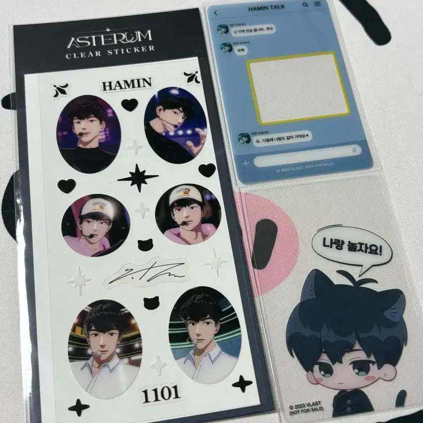 BUNJANG] PLAVE Animate Hamin transparent poca sticker bulk