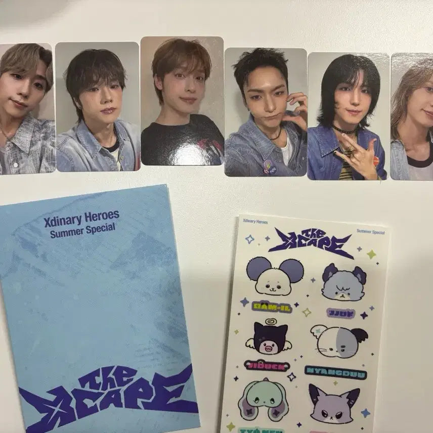 엑디즈 엑스디너리 히어로즈 썸머콘 The Xcape 입장포카 스티커 세트