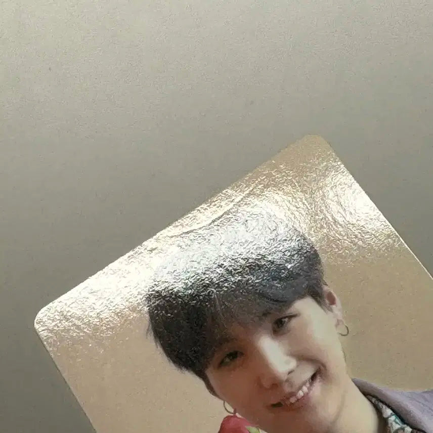 방탄소년단 2019 메모리즈 슈가 친필 사인 포카 방탄 BTS 민윤기