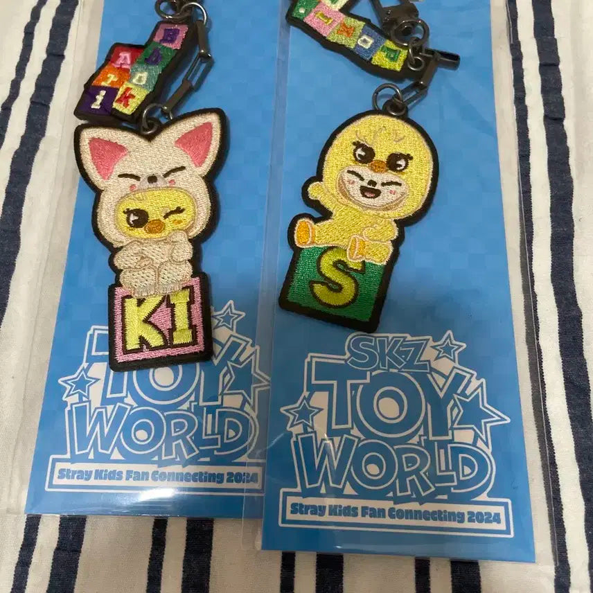 스키주 토이월드 자수 키링 일본 폭시니 뽁아리