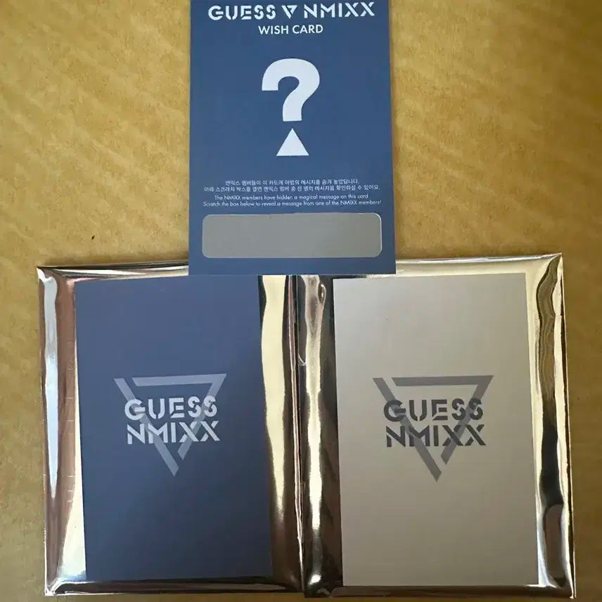 게스 엔믹스 포카 메세지카드