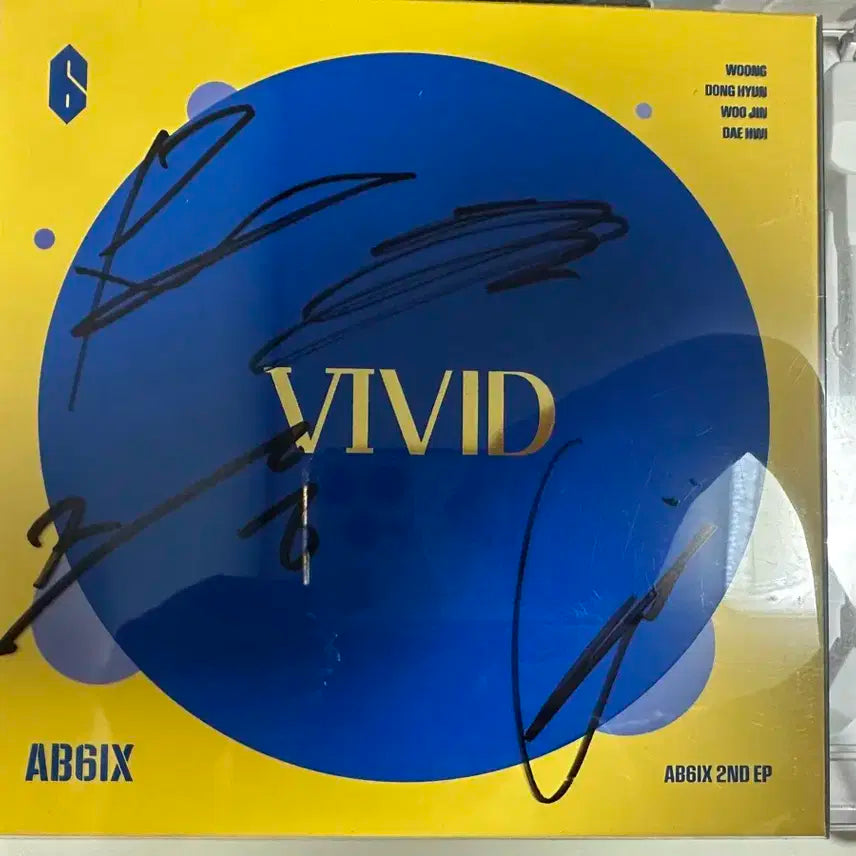 AB6IX VIVID サイン入りアルバム BUNJANG] AB6IX Signed Album Vivid Answer Me AB6IX Jeon Woong