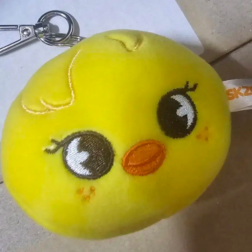 스키주 뽁아리 페이스 키링 인형